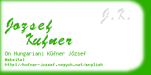 jozsef kufner business card